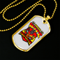 Proud Firefighter'S Wife Necklace Stainless Steel or 18k Gold Dog Tag 24" Chain-Express Your Love Gifts