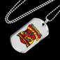 Proud Firefighter'S Wife Necklace Stainless Steel or 18k Gold Dog Tag 24" Chain-Express Your Love Gifts