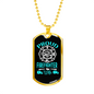 Proud Firefighter Wife Necklace Stainless Steel or 18k Gold Dog Tag 24" Chain-Express Your Love Gifts