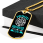 Proud Firefighter Wife Necklace Stainless Steel or 18k Gold Dog Tag 24" Chain-Express Your Love Gifts
