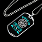Proud Firefighter Wife Necklace Stainless Steel or 18k Gold Dog Tag 24" Chain-Express Your Love Gifts