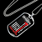 Proud Grandpa Firefighter Gift Stainless Steel or 18k Gold Dog Tag 24" Chain-Express Your Love Gifts