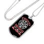 Proud Mom Of Firefighter Gift Stainless Steel or 18k Gold Dog Tag 24" Chain-Express Your Love Gifts