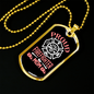 Proud Mom Of Firefighter Gift Stainless Steel or 18k Gold Dog Tag 24" Chain-Express Your Love Gifts