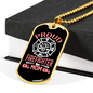 Proud Mom Of Firefighter Gift Stainless Steel or 18k Gold Dog Tag 24" Chain-Express Your Love Gifts