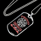 Proud Mom Of Firefighter Gift Stainless Steel or 18k Gold Dog Tag 24" Chain-Express Your Love Gifts