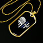 Proud Mom Police Necklace Stainless Steel or 18k Gold Dog Tag 24"-Express Your Love Gifts