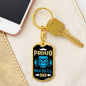 Proud Pitbull Dad Keychain Dog Tag Pendant Stainless Steel or 18k Gold-Express Your Love Gifts