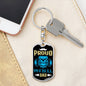 Proud Pitbull Dad Keychain Dog Tag Pendant Stainless Steel or 18k Gold-Express Your Love Gifts