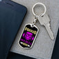 Proud Pitbull Mom Keychain Dog Tag Pendant Stainless Steel or 18k Gold-Express Your Love Gifts