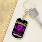 Proud Pitbull Mom Keychain Dog Tag Pendant Stainless Steel or 18k Gold-Express Your Love Gifts