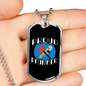 Proud Plumber Necklace Stainless Steel or 18k Gold Dog Tag 24" Chain-Express Your Love Gifts