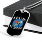 Proud Plumber Necklace Stainless Steel or 18k Gold Dog Tag 24" Chain-Express Your Love Gifts