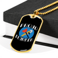 Proud Plumber Necklace Stainless Steel or 18k Gold Dog Tag 24" Chain-Express Your Love Gifts