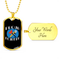 Proud Plumber Necklace Stainless Steel or 18k Gold Dog Tag 24" Chain-Express Your Love Gifts