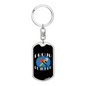Proud Plumber Swivel Keychain Dog Tag Stainless Steel or 18k Gold-Express Your Love Gifts