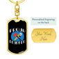 Proud Plumber Swivel Keychain Dog Tag Stainless Steel or 18k Gold-Express Your Love Gifts