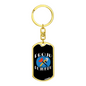 Proud Plumber Swivel Keychain Dog Tag Stainless Steel or 18k Gold-Express Your Love Gifts