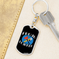 Proud Plumber Swivel Keychain Dog Tag Stainless Steel or 18k Gold-Express Your Love Gifts