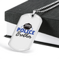 Proud Police Brother Necklace Stainless Steel or 18k Gold Dog Tag 24"-Express Your Love Gifts