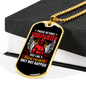 Proud Retired Firefighter Gift Stainless Steel or 18k Gold Dog Tag 24" Chain-Express Your Love Gifts