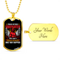 Proud Retired Firefighter Gift Stainless Steel or 18k Gold Dog Tag 24" Chain-Express Your Love Gifts