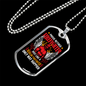 Proud Retired Firefighter Gift Stainless Steel or 18k Gold Dog Tag 24" Chain-Express Your Love Gifts