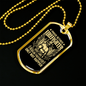 Proud Retired Gold Firefighter Gift Stainless Steel or 18k Gold Dog Tag 24" Chain-Express Your Love Gifts