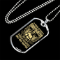 Proud Retired Gold Firefighter Gift Stainless Steel or 18k Gold Dog Tag 24" Chain-Express Your Love Gifts