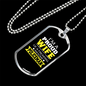 Proud Wife Of A Policeman Necklace Stainless Steel or 18k Gold Dog Tag 24"-Express Your Love Gifts