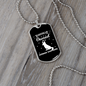 Proudly Owned Necklace Stainless Steel or 18k Gold Dog Tag 24" Chain-Express Your Love Gifts