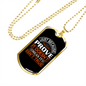 Prove Isn't True Zodiac Necklace Stainless Steel or 18k Gold Dog Tag 24" Chain-Express Your Love Gifts