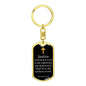 Proverbs 21.15 Dog Tag Pendant Keychain Stainless Steel or 18k Gold-Express Your Love Gifts