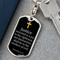 Proverbs 21.15 Dog Tag Pendant Keychain Stainless Steel or 18k Gold-Express Your Love Gifts