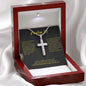 Psalm 23 Cross Card Necklace w Stainless Steel Pendant-Express Your Love Gifts