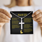 Psalm 23 Tagalog Awit 23 Cross Card Necklace w Stainless Steel Pendant-Express Your Love Gifts