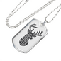 Psalm 42:1 Deer Pants Christian Necklace Stainless Steel or 18k Gold Dog Tag 24" Chain-Express Your Love Gifts