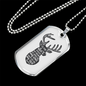 Psalm 42:1 Deer Pants Christian Necklace Stainless Steel or 18k Gold Dog Tag 24" Chain-Express Your Love Gifts