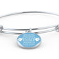 Psalm 91:1011 Bible Verse Stainless Steel or 18k Gold Circle Bangle Bracelet-Express Your Love Gifts