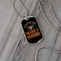 Psychotic Taurus Zodiac Necklace Stainless Steel or 18k Gold Dog Tag 24" Chain-Express Your Love Gifts