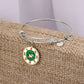 Puerto Rico State Seal Stainless Steel or 18k Gold Circle Bangle Bracelet-Express Your Love Gifts