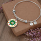 Puerto Rico State Seal Stainless Steel or 18k Gold Circle Bangle Bracelet-Express Your Love Gifts