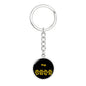 Pug Mama Circle Keychain Stainless Steel or 18k Gold Dog Mom Pendant-Express Your Love Gifts