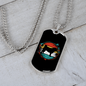Pug Necklace Stainless Steel or 18k Gold Dog Tag 24" Chain-Express Your Love Gifts