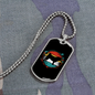 Pug Necklace Stainless Steel or 18k Gold Dog Tag 24" Chain-Express Your Love Gifts