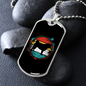 Pug Necklace Stainless Steel or 18k Gold Dog Tag 24" Chain-Express Your Love Gifts