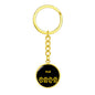 Puli Mama Circle Keychain Stainless Steel or 18k Gold Dog Mom Pendant-Express Your Love Gifts