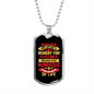 Puppies Are Natures Remedy For Feeling Unloved Plus Numerous Other Ailments Of Life-40 Necklace Stainless Steel or 18k Gold Dog Tag 24" Chain-Express Your Love Gifts
