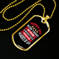 Puppies Nature's Remedy Pink Necklace Stainless Steel or 18k Gold Dog Tag 24" Chain-Express Your Love Gifts