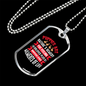 Puppies Nature's Remedy Pink Necklace Stainless Steel or 18k Gold Dog Tag 24" Chain-Express Your Love Gifts